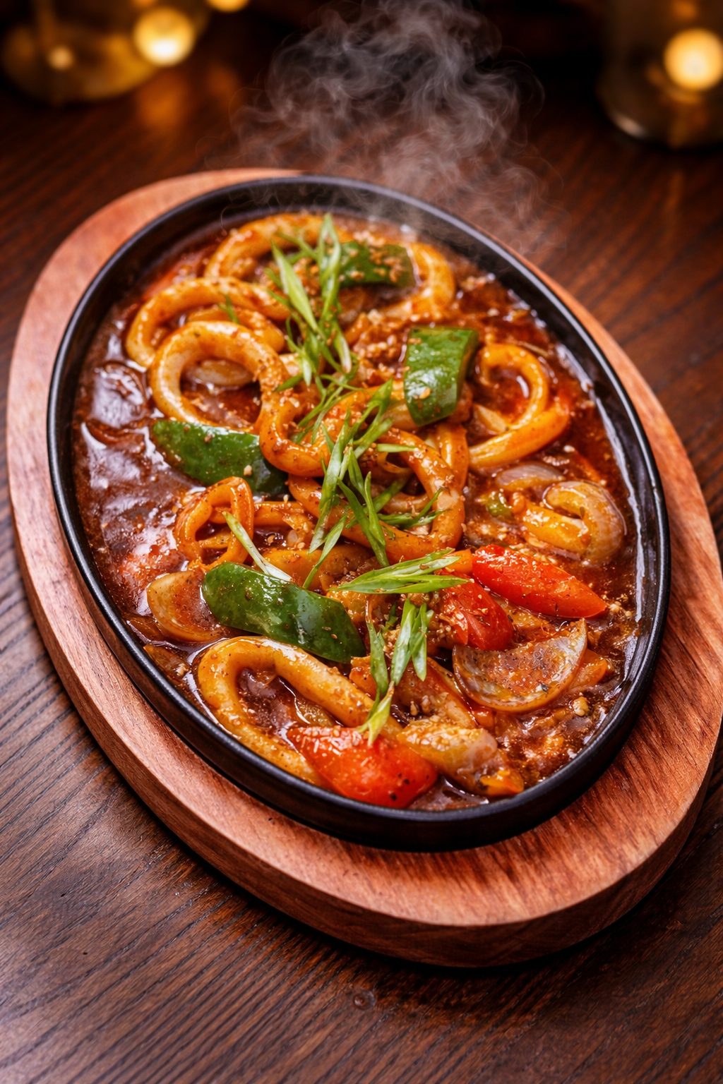 Sizzling Pusit